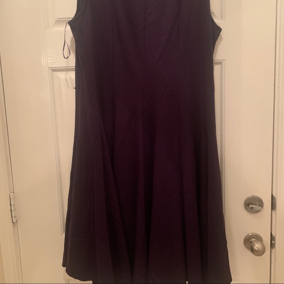 Purple Bejewled Flare Tail Dress - Picture 13 of 16
